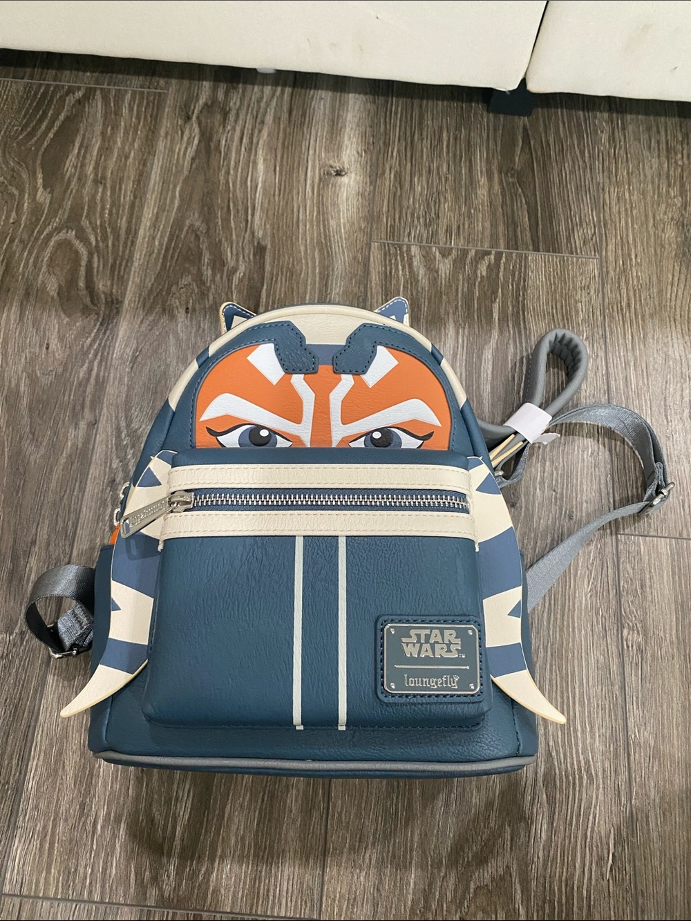 Loungefly Star Wars Ahsoka Mini Backpack in Navy, Orange, Cream